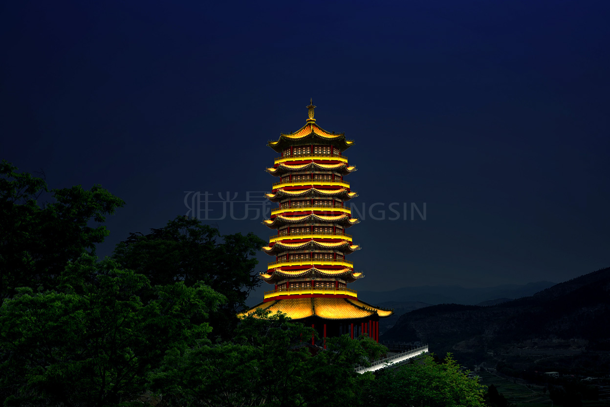 仿古塔照明設(shè)計(jì)